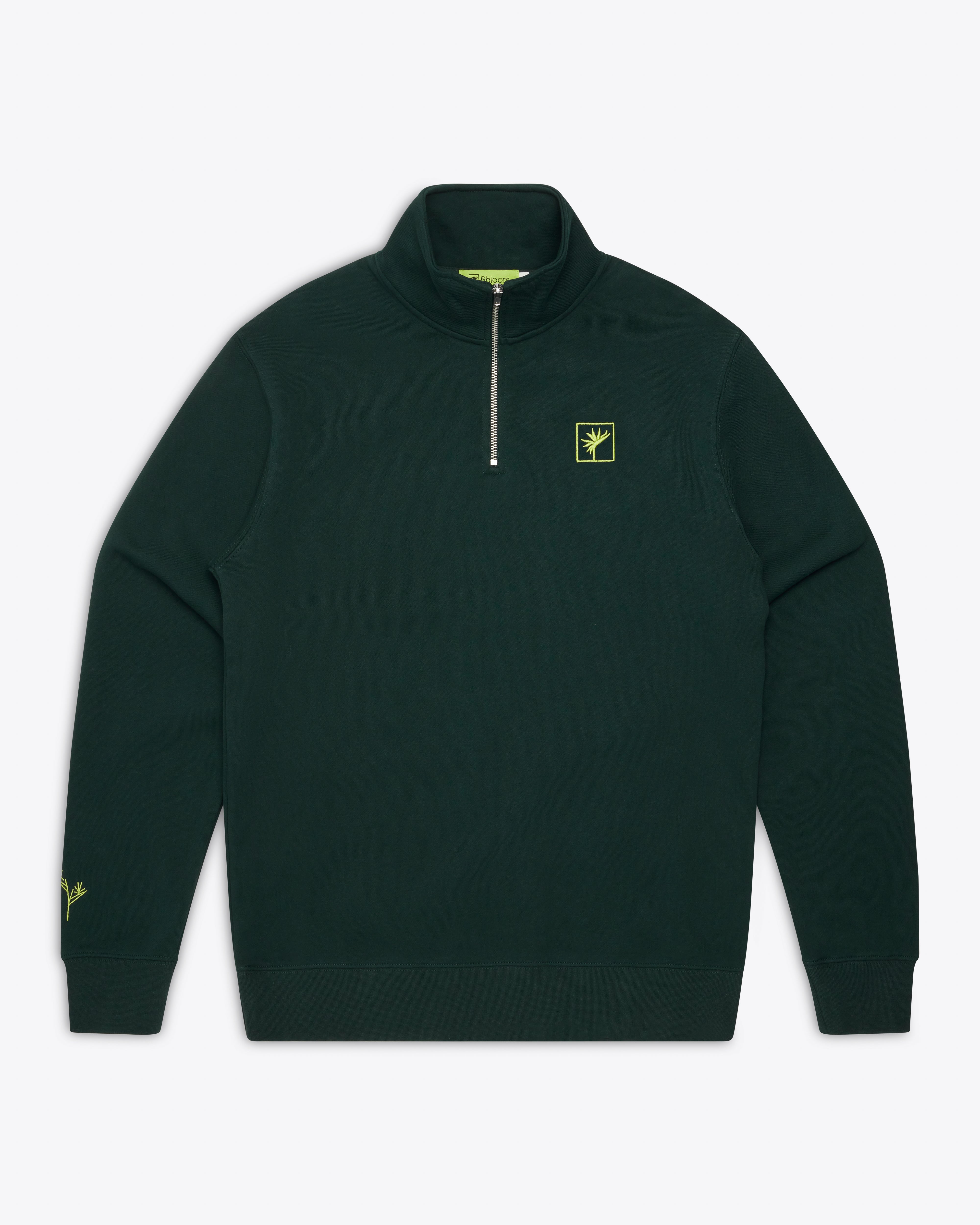 Bloom Basic Quarter Zip (Dark Emerald)